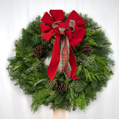 fresh natural Christmas wreath